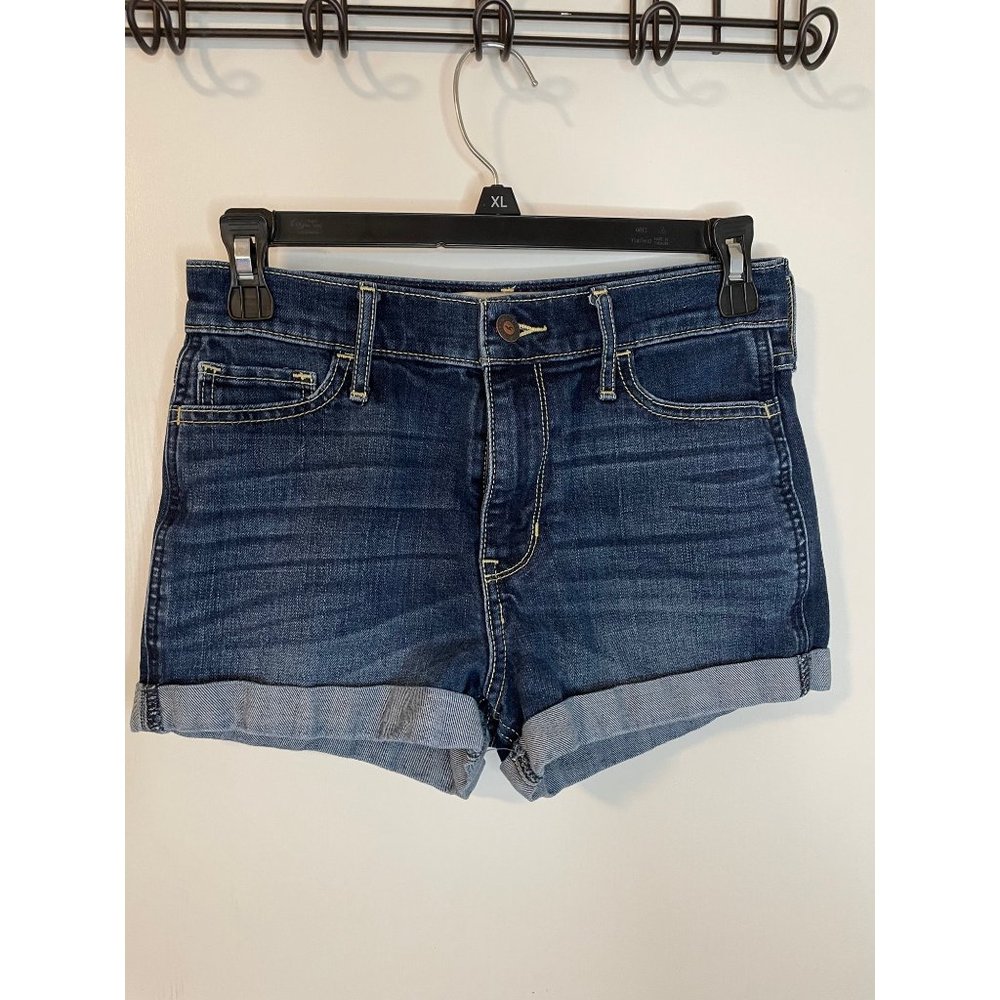 Hollister Short Short High Rise Size 25 Dark Wash   Denim